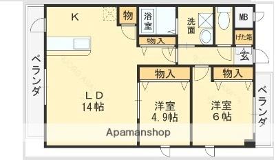 プルミエール・ソレイユ 603｜大阪府八尾市東山本新町３丁目(賃貸マンション2LDK・6階・56.63㎡)の写真 その2