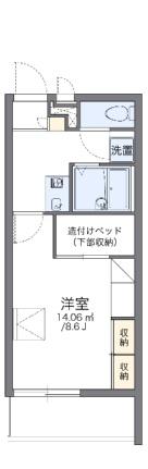 レオパレスソレイユIII 201｜大阪府東大阪市西岩田４丁目(賃貸マンション1K・2階・23.18㎡)の写真 その2