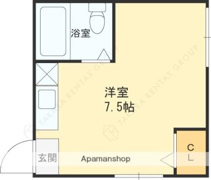 ヴィラ若江 301｜大阪府東大阪市岩田町４丁目(賃貸マンション1R・3階・17.00㎡)の写真 その2