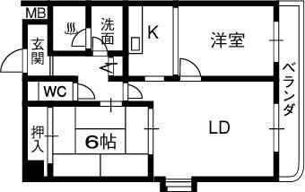 シャルマンシェソワ 405｜大阪府八尾市荘内町２丁目(賃貸マンション2LDK・4階・55.08㎡)の写真 その2