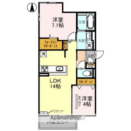 ｂｏｎｈｅｕｒ茨木 ｜大阪府茨木市上中条２丁目(賃貸アパート2LDK・2階・57.50㎡)の写真 その2