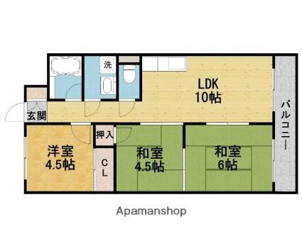 ヴィラみどり 205｜大阪府豊中市北桜塚３丁目(賃貸マンション3LDK・2階・60.00㎡)の写真 その2