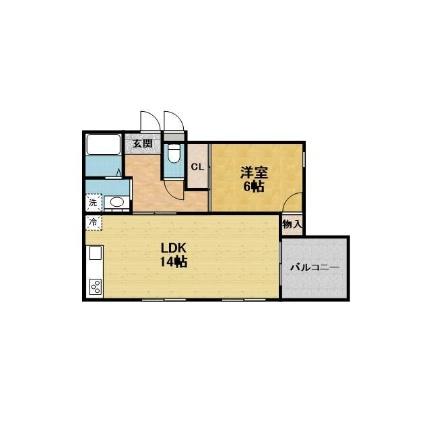 メゾンカースク 0305｜大阪府豊中市新千里南町２丁目(賃貸マンション1LDK・3階・42.32㎡)の写真 その2