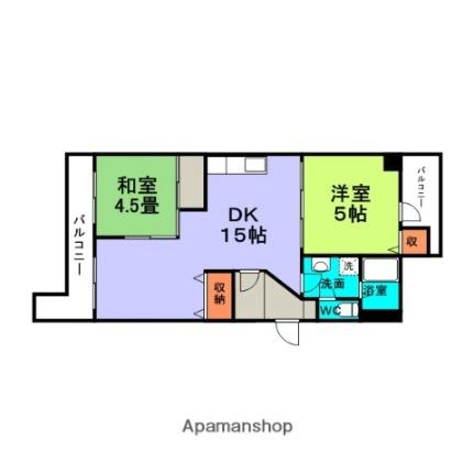 第2ユーロハイツ東豊中 501｜大阪府豊中市熊野町４丁目(賃貸マンション2DK・5階・51.08㎡)の写真 その2