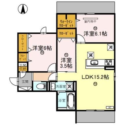 大阪府池田市神田３丁目(賃貸アパート3LDK・1階・70.43㎡)の写真 その2