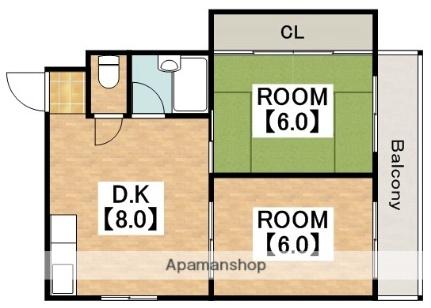 メゾングレイン 305｜大阪府大阪市東住吉区西今川２丁目(賃貸マンション2DK・3階・42.00㎡)の写真 その2