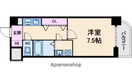 エイペックス内本町 1204｜大阪府大阪市中央区鎗屋町２丁目(賃貸マンション1K・12階・25.20㎡)の写真 その2