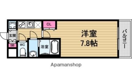 ランタナ・ガーデン 202｜大阪府大阪市中央区谷町７丁目(賃貸マンション1K・2階・23.20㎡)の写真 その2