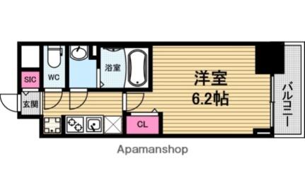 プレサンス堺筋本町ディスティニー 1412｜大阪府大阪市中央区北久宝寺町１丁目(賃貸マンション1K・14階・21.66㎡)の写真 その2