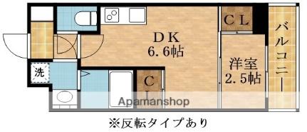 セレニテ阿波座ミラク 407｜大阪府大阪市西区川口３丁目(賃貸マンション1DK・4階・24.35㎡)の写真 その2