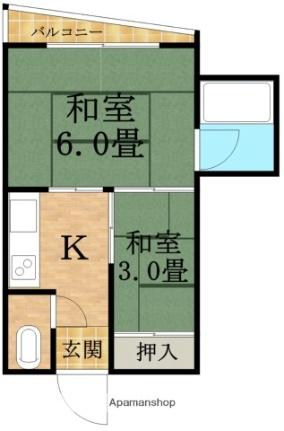 藤マンション 403｜大阪府大阪市淀川区十三本町２丁目(賃貸マンション2K・4階・23.00㎡)の写真 その2