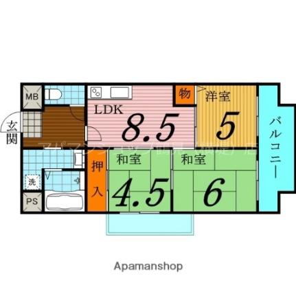 レジョンドールツルミリョクチ ｜大阪府大阪市鶴見区横堤３丁目(賃貸マンション3LDK・8階・55.00㎡)の写真 その2