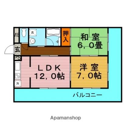 大阪府大阪市鶴見区諸口３丁目(賃貸マンション2LDK・5階・51.75㎡)の写真 その2