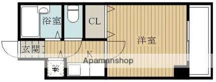 マーベラスＫ ｜大阪府岸和田市野田町２丁目(賃貸マンション1K・4階・23.25㎡)の写真 その2