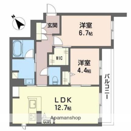 大阪府岸和田市西之内町(賃貸マンション2LDK・3階・59.60㎡)の写真 その2