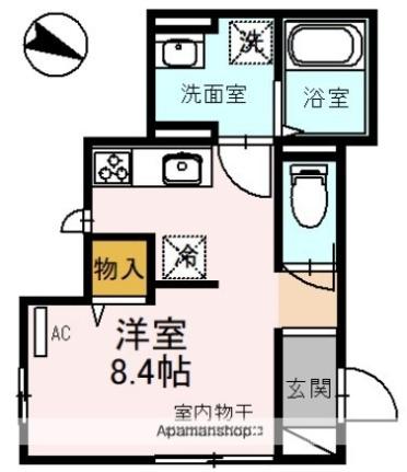 ダイヤモンドフジ桃谷 ｜大阪府大阪市生野区桃谷３丁目(賃貸アパート1R・3階・25.05㎡)の写真 その2