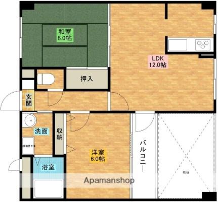 アレグレット高石 203｜大阪府高石市綾園１丁目(賃貸マンション2LDK・2階・56.69㎡)の写真 その2