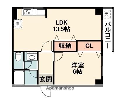 秀和ハイツＢ棟 ｜大阪府豊中市上新田４丁目(賃貸マンション1LDK・2階・47.00㎡)の写真 その2