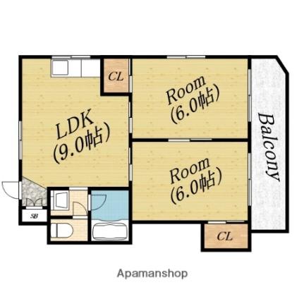 東洋プラザしろきた ｜大阪府大阪市旭区中宮５丁目(賃貸マンション2LDK・3階・41.54㎡)の写真 その2