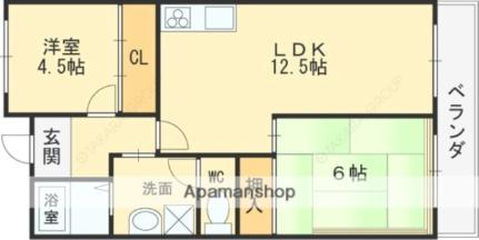 大阪府東大阪市衣摺３丁目(賃貸マンション2LDK・3階・53.99㎡)の写真 その2