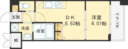 プレジオ西宮 705 ｜ 兵庫県西宮市宮前町（賃貸マンション1DK・7階・27.20㎡） その2