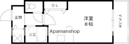 メゾンふじ 204｜兵庫県西宮市甲子園高潮町(賃貸マンション1R・2階・24.00㎡)の写真 その2