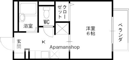 ベリーナニシマチ 106｜兵庫県西宮市高木西町(賃貸アパート1K・1階・21.21㎡)の写真 その2