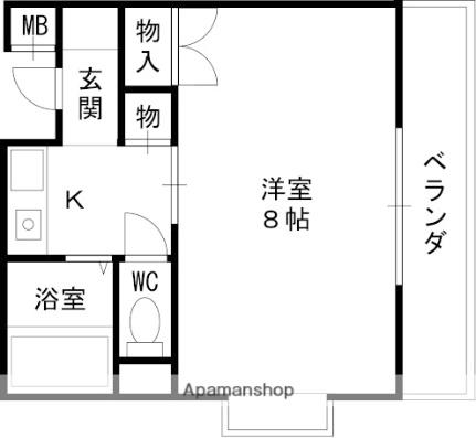 グランディール清華 ｜兵庫県西宮市青木町(賃貸マンション1K・2階・25.00㎡)の写真 その2