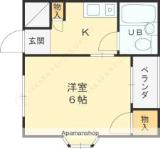 ハイツ上ヶ原 101 ｜ 兵庫県西宮市上ケ原四番町（賃貸マンション1K・1階・19.35㎡） その2