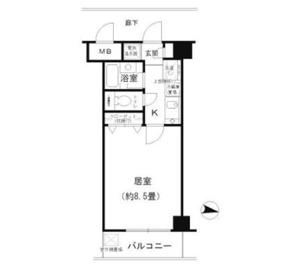 Ａｖｅｎｕｅ 402｜兵庫県西宮市高木東町(賃貸マンション1R・4階・24.50㎡)の写真 その2