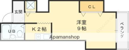 戎グリーンハイツ 306｜兵庫県西宮市社家町(賃貸マンション1R・3階・25.46㎡)の写真 その2