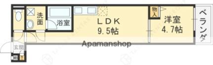 大阪府東大阪市菱屋東１丁目(賃貸アパート1LDK・3階・35.28㎡)の写真 その2