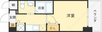 エスリード西宮北口第2 414｜兵庫県西宮市深津町(賃貸マンション1K・4階・22.29㎡)の写真 その2