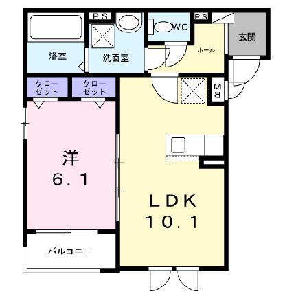 ラ・コリーヌ今福Ａ 201｜兵庫県尼崎市今福２丁目(賃貸アパート1LDK・2階・40.82㎡)の写真 その2