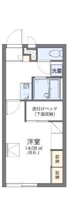 レオパレスサニーハイツII 206｜兵庫県姫路市書写(賃貸アパート1K・2階・23.18㎡)の写真 その2