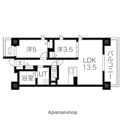 ＴＨＥ　ＭＵＳＥ駅南 905｜兵庫県姫路市安田４丁目(賃貸マンション2LDK・9階・51.16㎡)の写真 その2