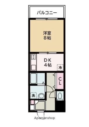 リバーサイド白鷺 203｜兵庫県姫路市三左衛門堀東の町(賃貸マンション1K・2階・34.43㎡)の写真 その2