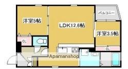 コティ姫路 203｜兵庫県姫路市東延末２丁目(賃貸アパート2LDK・2階・47.44㎡)の写真 その2