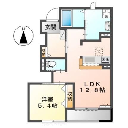 グリーンヒル宝 102｜奈良県奈良市宝来町(賃貸アパート1LDK・1階・45.91㎡)の写真 その2