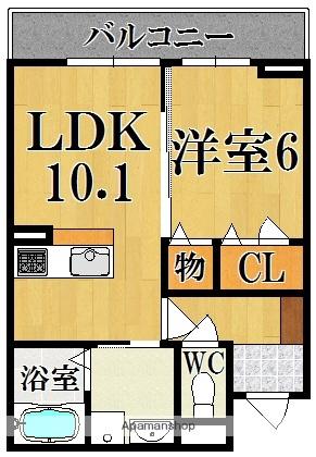 シャーメゾン　ボヌール　Ｂ棟 ｜奈良県奈良市尼辻北町(賃貸マンション1LDK・2階・42.08㎡)の写真 その2