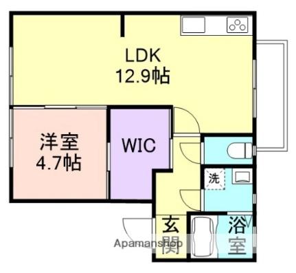 ラ．サルデーヌ 216｜和歌山県和歌山市本脇(賃貸アパート1LDK・2階・43.90㎡)の写真 その2