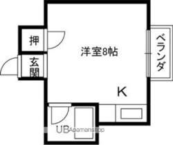 フォレストコート東高松 2-G ｜ 和歌山県和歌山市宇須４丁目（賃貸マンション1R・2階・19.00㎡） その3