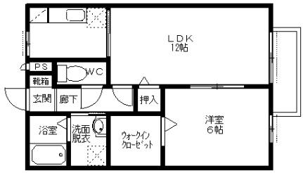 和歌山県和歌山市毛見(賃貸アパート1LDK・2階・45.04㎡)の写真 その2