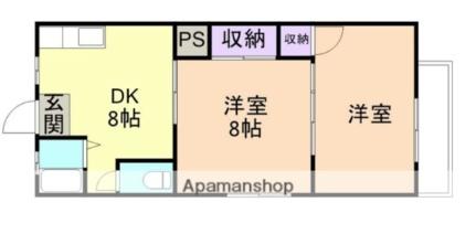 和歌山県和歌山市市小路(賃貸マンション2DK・3階・45.45㎡)の写真 その2