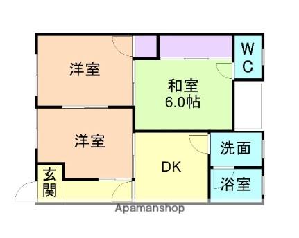 ベルハウス関戸 103｜和歌山県和歌山市関戸３丁目(賃貸アパート3DK・1階・52.00㎡)の写真 その2