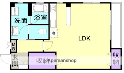 秋桜舎 202｜和歌山県和歌山市四番丁(賃貸マンション1R・2階・53.56㎡)の写真 その2