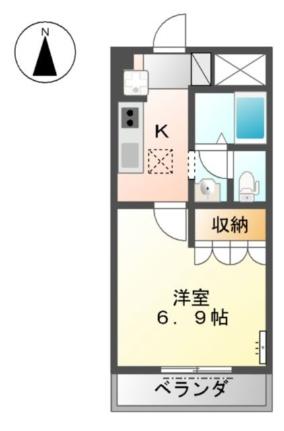 ベルヴェデーレ 103｜和歌山県和歌山市栄谷(賃貸アパート1K・1階・24.84㎡)の写真 その2