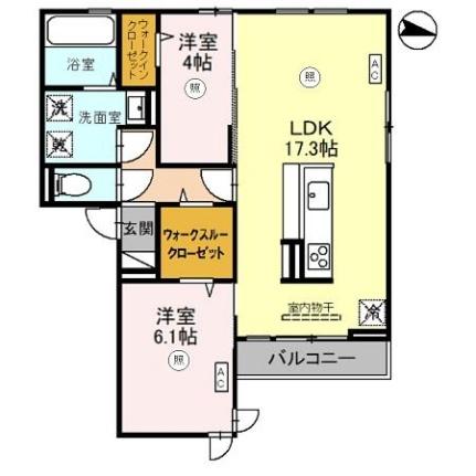 ＤーＲＯＯＭ尾崎丁 302｜和歌山県和歌山市尾崎丁(賃貸アパート2LDK・3階・64.72㎡)の写真 その2