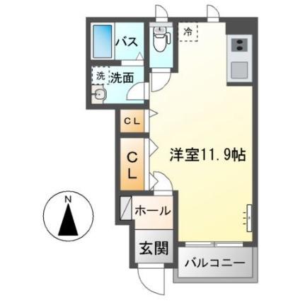 ペイジブルフルール 110｜鳥取県鳥取市古海(賃貸アパート1R・1階・32.73㎡)の写真 その2