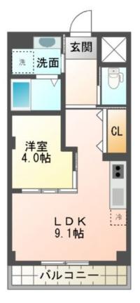 トレスヴィア 105｜鳥取県鳥取市青葉町３丁目(賃貸マンション1LDK・1階・34.00㎡)の写真 その2